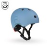 SCOOTANDRIDE Kask S-M dla dzieci 3+ Steel