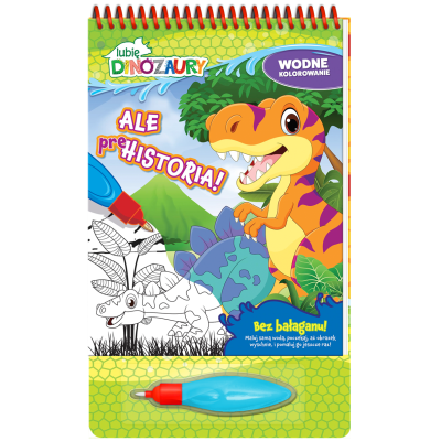 Lubię Dinozaury. Wodne kolorowanie – edukacyjna książeczka z zadaniami i magicznym efektem Lubię Dinozaury. Wodne kolorowanie – edukacyjna książeczka z zadaniami i magicznym efektem
