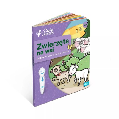 Książka „Zwierzęta na wsi” 2+ – Interaktywna nauka i zabawa z Albikiem Książka „Zwierzęta na wsi” 2+ – Interaktywna nauka i zabawa z Albikiem