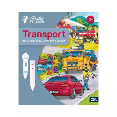 Książka „Transport” 3+ – Interaktywna edukacja o pojazdach z Albikiem Książka „Transport” 3+ – Interaktywna edukacja o pojazdach z Albikiem