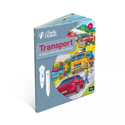 Książka „Transport” 3+ – Interaktywna edukacja o pojazdach z Albikiem Książka „Transport” 3+ – Interaktywna edukacja o pojazdach z Albikiem