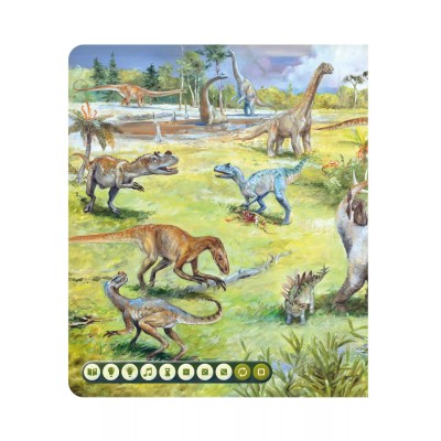 Książka „Dinozaury” 6+ Albik – Edukacja i zabawa z dźwiękami prehistorii Książka „Dinozaury” 6+ Albik – Edukacja i zabawa z dźwiękami prehistorii