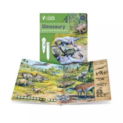 Książka „Dinozaury” 6+ Albik – Edukacja i zabawa z dźwiękami prehistorii Książka „Dinozaury” 6+ Albik – Edukacja i zabawa z dźwiękami prehistorii