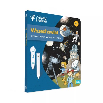 Książka „Wszechświat” 6+ Albik – Interaktywna nauka o kosmosie dla dzieci Książka „Wszechświat” 6+ Albik – Interaktywna nauka o kosmosie dla dzieci