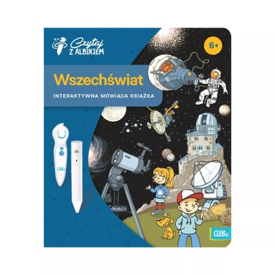 Książka „Wszechświat” 6+ Albik – Interaktywna nauka o kosmosie dla dzieci Książka „Wszechświat” 6+ Albik – Interaktywna nauka o kosmosie dla dzieci
