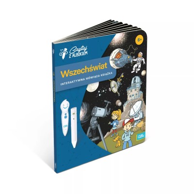 Książka „Wszechświat” 6+ Albik – Interaktywna nauka o kosmosie dla dzieci Książka „Wszechświat” 6+ Albik – Interaktywna nauka o kosmosie dla dzieci