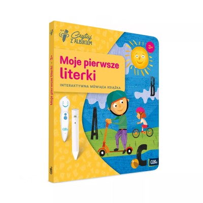 Moje pierwsze literki 3+ – Interaktywna książka edukacyjna Albik do nauki czytania i alfabetu Moje pierwsze literki 3+ – Interaktywna książka edukacyjna Albik do nauki czytania i alfabetu