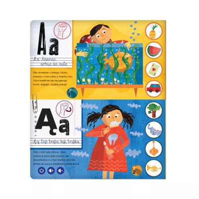 Moje pierwsze literki 3+ – Interaktywna książka edukacyjna Albik do nauki czytania i alfabetu Moje pierwsze literki 3+ – Interaktywna książka edukacyjna Albik do nauki czytania i alfabetu