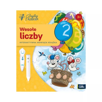 Wesołe liczby 3+ – Interaktywna książka Albik do nauki liczenia i cyfr przez zabawę Wesołe liczby 3+ – Interaktywna książka Albik do nauki liczenia i cyfr przez zabawę