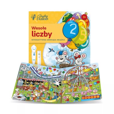 Wesołe liczby 3+ – Interaktywna książka Albik do nauki liczenia i cyfr przez zabawę Wesołe liczby 3+ – Interaktywna książka Albik do nauki liczenia i cyfr przez zabawę
