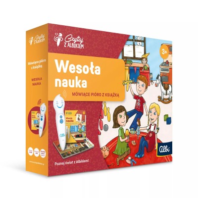 Zestaw Albik Wesoła nauka 3+ – Mówiące pióro i książka edukacyjna dla przedszkolaka Zestaw Albik Wesoła nauka 3+ – Mówiące pióro i książka edukacyjna dla przedszkolaka