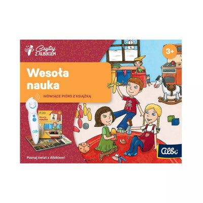 Zestaw Albik Wesoła nauka 3+ – Mówiące pióro i książka edukacyjna dla przedszkolaka Zestaw Albik Wesoła nauka 3+ – Mówiące pióro i książka edukacyjna dla przedszkolaka