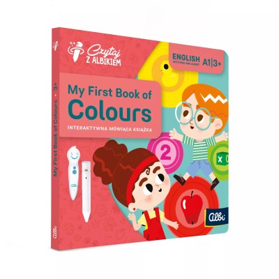 My First Book of Colours 3+ – Nauka angielskiego z Albikiem | Interaktywna książka edukacyjna My First Book of Colours 3+ – Nauka angielskiego z Albikiem | Interaktywna książka edukacyjna