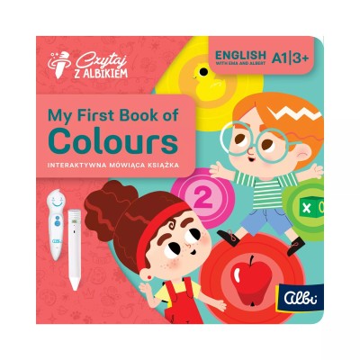 My First Book of Colours 3+ – Nauka angielskiego z Albikiem | Interaktywna książka edukacyjna My First Book of Colours 3+ – Nauka angielskiego z Albikiem | Interaktywna książka edukacyjna