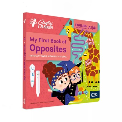 My First Book of Opposites 4+ – Nauka angielskich przeciwieństw z Albikiem | Interaktywna książka edukacyjna My First Book of Opposites 4+ – Nauka angielskich przeciwieństw z Albikiem | Interaktywna książka edukacyjna