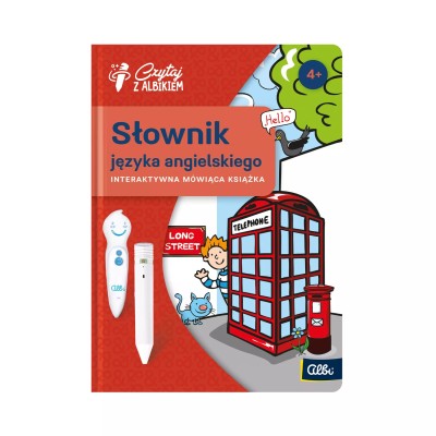 Słownik języka angielskiego 4+ | Edukacyjna książka z piórem Albik Słownik języka angielskiego 4+ | Edukacyjna książka z piórem Albik