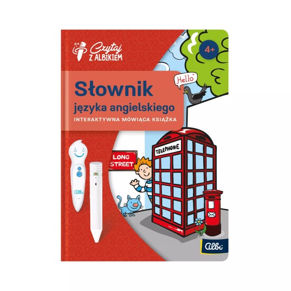 Czytaj z Albikiem Słownik języka angielskiego 4+ | Interaktywna nauka angielskiego dla dzieci do pióra Albi