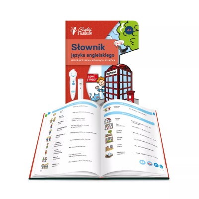 Słownik języka angielskiego 4+ | Edukacyjna książka z piórem Albik Słownik języka angielskiego 4+ | Edukacyjna książka z piórem Albik