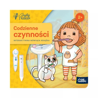 Miniksiążka Codzienne czynności 2+ – Interaktywna książeczka z piórem Albik Miniksiążka Codzienne czynności 2+ – Interaktywna książeczka z piórem Albik