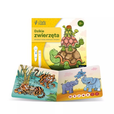 Miniksiążka Dzikie zwierzęta 2+ – Edukacyjna książka dźwiękowa z serii Albik Miniksiążka Dzikie zwierzęta 2+ – Edukacyjna książka dźwiękowa z serii Albik