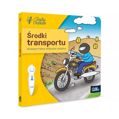 Miniksiążka Środki Transportu 2+ – Interaktywna książeczka edukacyjna z piórem Albik Miniksiążka Środki Transportu 2+ – Interaktywna książeczka edukacyjna z piórem Albik