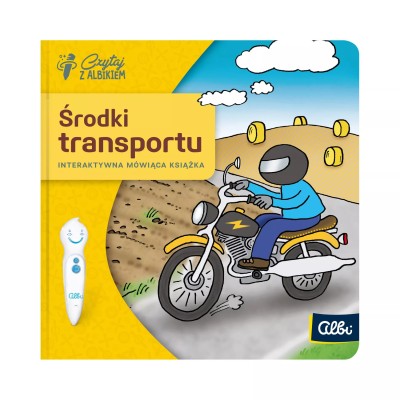 Miniksiążka Środki Transportu 2+ – Interaktywna książeczka edukacyjna z piórem Albik Miniksiążka Środki Transportu 2+ – Interaktywna książeczka edukacyjna z piórem Albik