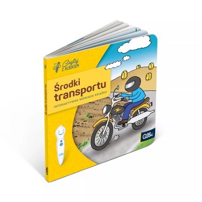 Miniksiążka Środki Transportu 2+ – Interaktywna książeczka edukacyjna z piórem Albik Miniksiążka Środki Transportu 2+ – Interaktywna książeczka edukacyjna z piórem Albik