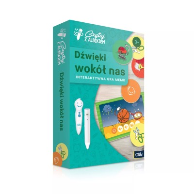 Memo – Dźwięki wokół nas 3+ | Gra edukacyjna z dźwiękami i piórem Albik Memo – Dźwięki wokół nas 3+ | Gra edukacyjna z dźwiękami i piórem Albik