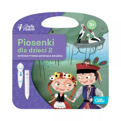 Piosenki dla dzieci 2 – Interaktywna książka muzyczna Albik z quizami i nutami 2+ Piosenki dla dzieci 2 – Interaktywna książka muzyczna Albik z quizami i nutami 2+