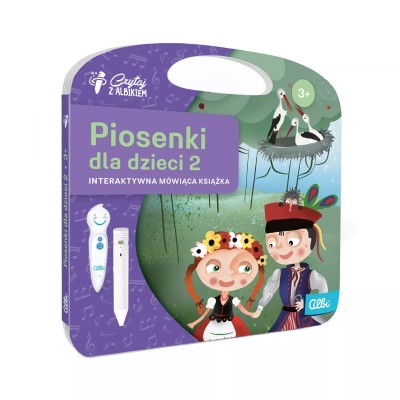 Piosenki dla dzieci 2 – Interaktywna książka muzyczna Albik z quizami i nutami 2+ Piosenki dla dzieci 2 – Interaktywna książka muzyczna Albik z quizami i nutami 2+