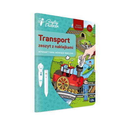 Zeszyt z naklejkami: Transport 3+ – Interaktywna książeczka edukacyjna Albik z pojazdami i nagraniami Zeszyt z naklejkami: Transport 3+ – Interaktywna książeczka edukacyjna Albik z pojazdami i nagraniami