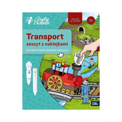 Zeszyt z naklejkami: Transport 3+ – Interaktywna książeczka edukacyjna Albik z pojazdami i nagraniami Zeszyt z naklejkami: Transport 3+ – Interaktywna książeczka edukacyjna Albik z pojazdami i nagraniami