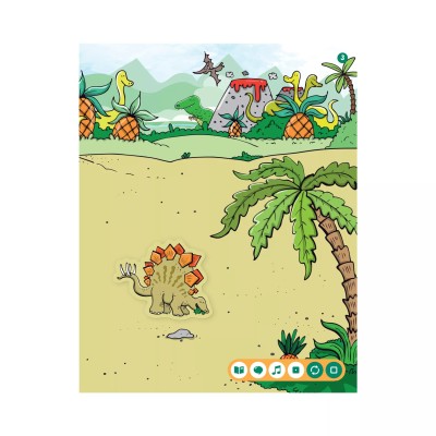 Zeszyt z naklejkami: Dinozaury 3+ – Interaktywna książeczka edukacyjna Albik z dźwiękami i naklejkami Zeszyt z naklejkami: Dinozaury 3+ – Interaktywna książeczka edukacyjna Albik z dźwiękami i naklejkami