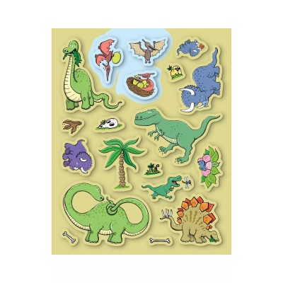 Zeszyt z naklejkami: Dinozaury 3+ – Interaktywna książeczka edukacyjna Albik z dźwiękami i naklejkami Zeszyt z naklejkami: Dinozaury 3+ – Interaktywna książeczka edukacyjna Albik z dźwiękami i naklejkami