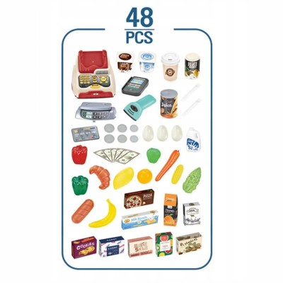 Zabawkowy Supermarket dla Dzieci z Kasą, Wózkiem i Produktami – Sklepik 3+ | Idealny Prezent