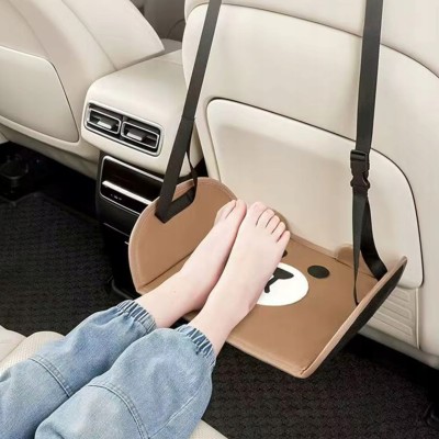 Podnóżek podróżny samochodowy dla dzieci – regulowany, uniwersalny, ergonomiczny, miś