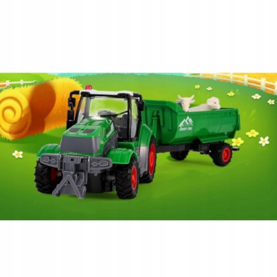 TRAKTOR Z PRZYCZEPĄ ZdalnieSTEROWANY AkumulatorŁADOWARKA zwierzęta QH205-2D TRAKTOR Z PRZYCZEPĄ ZdalnieSTEROWANY AkumulatorŁADOWARKA zwierzęta QH205-2D
