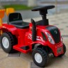 Jeżdzik traktor z przyczepą dla dzieci dźwięki czerwony