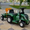 Jeżdzik traktor z przyczepą dla dzieci dźwięki zielony