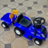 Jeżdzik traktor z przyczepą dla dzieci dźwięki niebieski