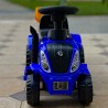 Jeżdzik traktor z przyczepą dla dzieci dźwięki niebieski