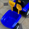 Jeżdzik traktor z przyczepą dla dzieci dźwięki niebieski