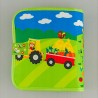 Sensoryczna książeczka dla dzieci farma zwierzątka na rzepy Montessori