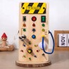 Tablica manipulacyjna drewniana montessori przełączniki światła SY-100111