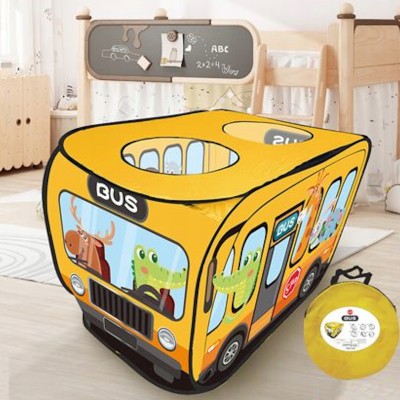 Duży namiot dla dzieci do zabawy Wesoły Autobus samo rozkładający się Duży namiot dla dzieci do zabawy Wesoły Autobus samo rozkładający się