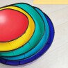 Zestaw 5 kolorowych Kamieni Sensorycznych Ćwiczenia i Zabawa dla Dzieci 3+