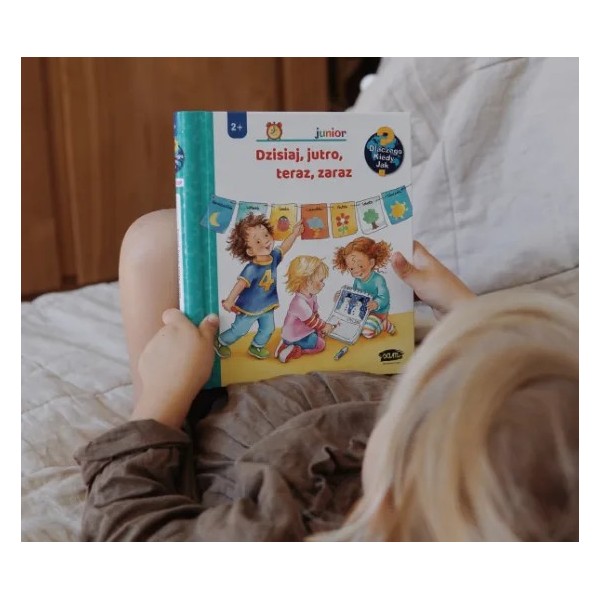Dzisiaj, jutro, teraz, zaraz, książka z okienkami Wydawnictwo SAM