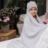 Dzianinowy kocyk bawełniany – 100% bawełna organiczna 75 x 100 cm Babyono