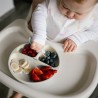 Silikonowy talerzyk z przyssawką beżowy Babyono