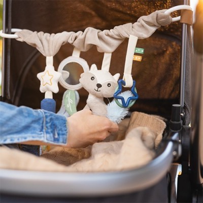 Zawieszka sensoryczna RACCOON do wózka i fotelika – edukacyjna zabawka | 4mini.pl Zawieszka sensoryczna RACCOON do wózka i fotelika – edukacyjna zabawka | 4mini.pl